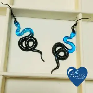 Boucles d'oreilles serpent