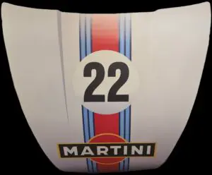 Capot de Voiture Sérigraphié Martini
