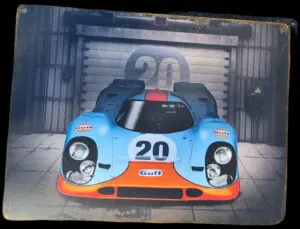 Plaque métallique Porsche 917