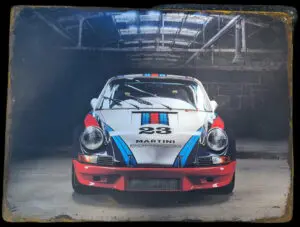 Plaque Métallique Porsche 911 Martini