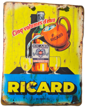Plaque Métallique Vintage "RICARD"