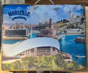 Plaque Métallique "Marseille - La Bonne Mère"