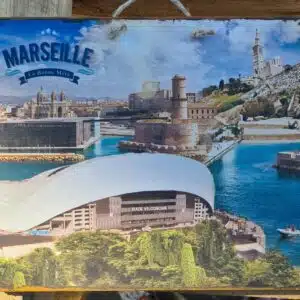 Plaque Métallique "Marseille - La Bonne Mère"