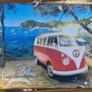 Plaque métallique "Côte Bleue - Carry le Rouet"