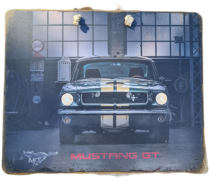 Plaque métallique Ford Mustang GT