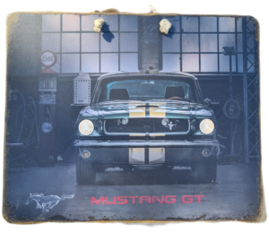 Plaque métallique Ford Mustang GT