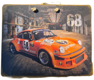 Plaque métallique Porsche 934 Jägermeister