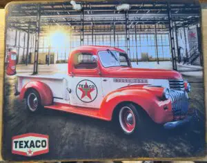 Plaque métallique Chevrolet Pick-Up Texaco