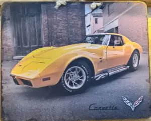 Plaque métallique Corvette C3