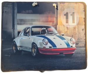 Plaque métallique Porsche