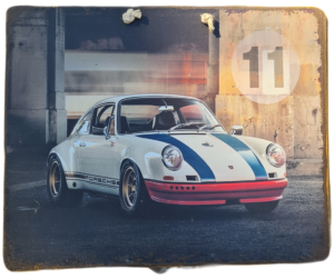 Plaque métallique Porsche