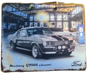 Plaque Vintage Ford Mustang GT 500 Eleanor