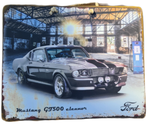 Plaque Vintage Ford Mustang GT 500 Eleanor