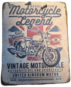 Plaque métallique Motorcycle Legend