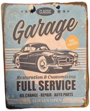 Plaque Métallique Classic Garage