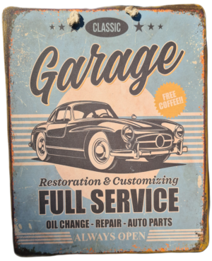 Plaque Métallique Classic Garage
