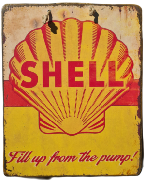 Plaque métallique Shell