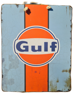 Plaque métallique Gulf