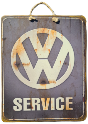Plaque métallique Volkswagen Service