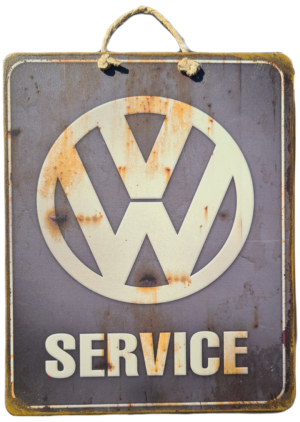 Plaque métallique Volkswagen Service