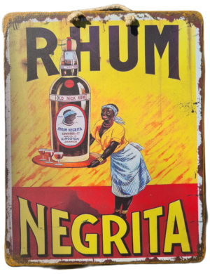 Plaque Métallique Vintage Rhum Negrita