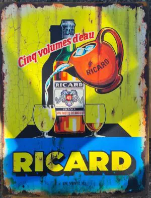 Plaque Métallique Vintage RICARD