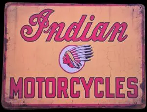 Plaque métallique Indian Motorcycles