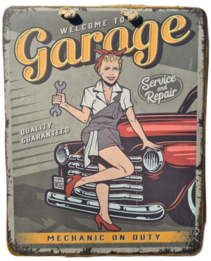 Plaque Métallique "Welcome to Garage"