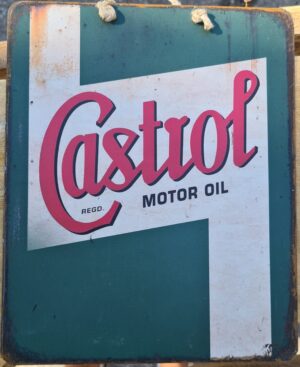 Plaque Métallique "Castrol Motor Oil"