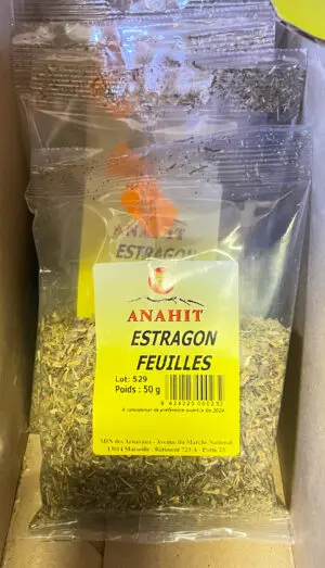 Estragon Séché en Feuilles - Sachet 50g