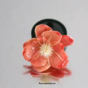 Bague fleur rose