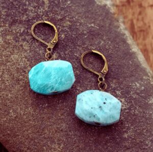 Boucles D'Oreilles Amazonite