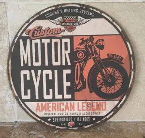 Plaque décorative Custom Motorcycle