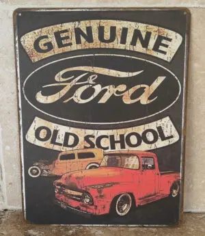 Plaque décorative Ford Old School