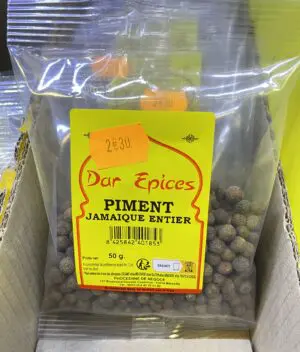 Piment de Jamaïque Entier - Sachet 50g