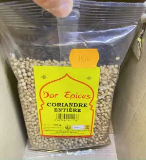 Coriandre Entière - Sachet 100g