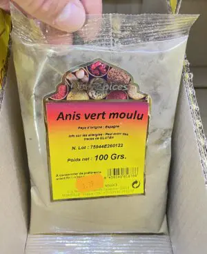 Anis Vert Moulu - Sachet 100g