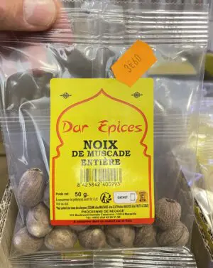 Noix de Muscade Entières - Sachet 50g