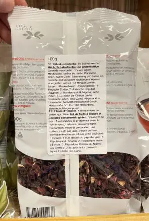 Fleurs d'Hibiscus Séchées - Klingai - Sachet 100g