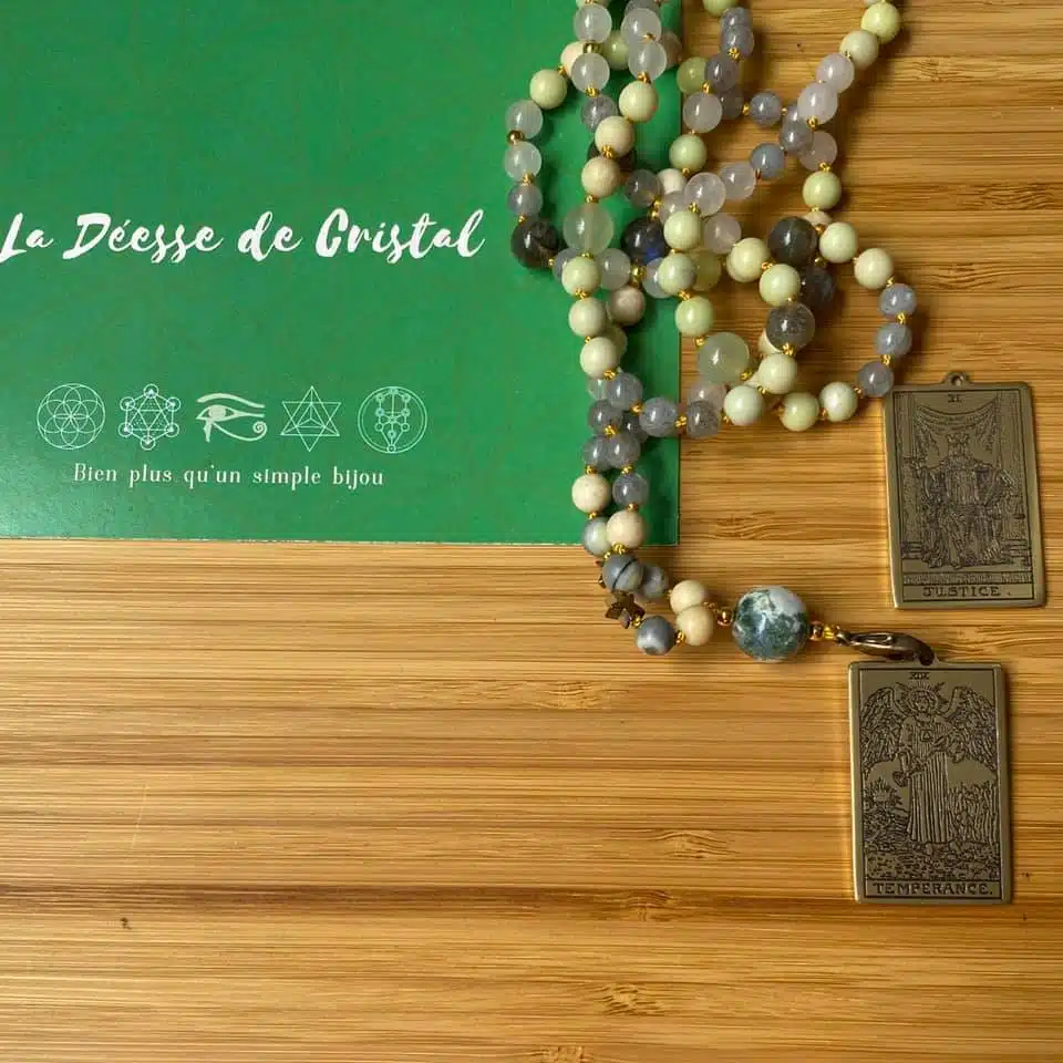 Mala de l’équilibre parfait la Justice VIII et la tempérance XIV 1 mala justice