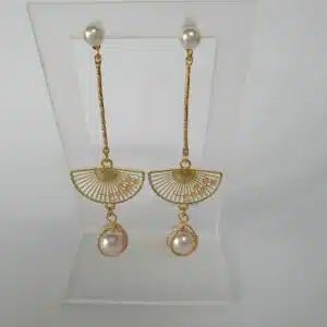 Boucles pendantes Eventail