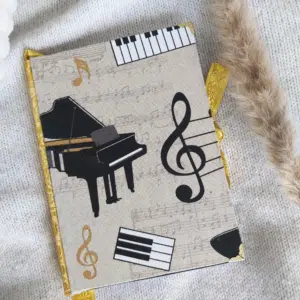 Carnet en tissu PIANO