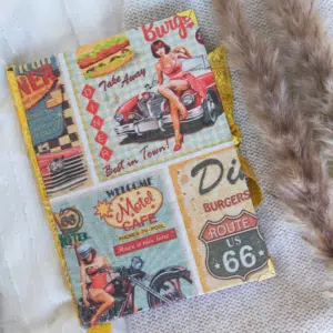 Carnet en tissu AMERICAN DINER