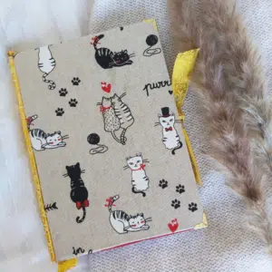 Carnet en tissu CATS