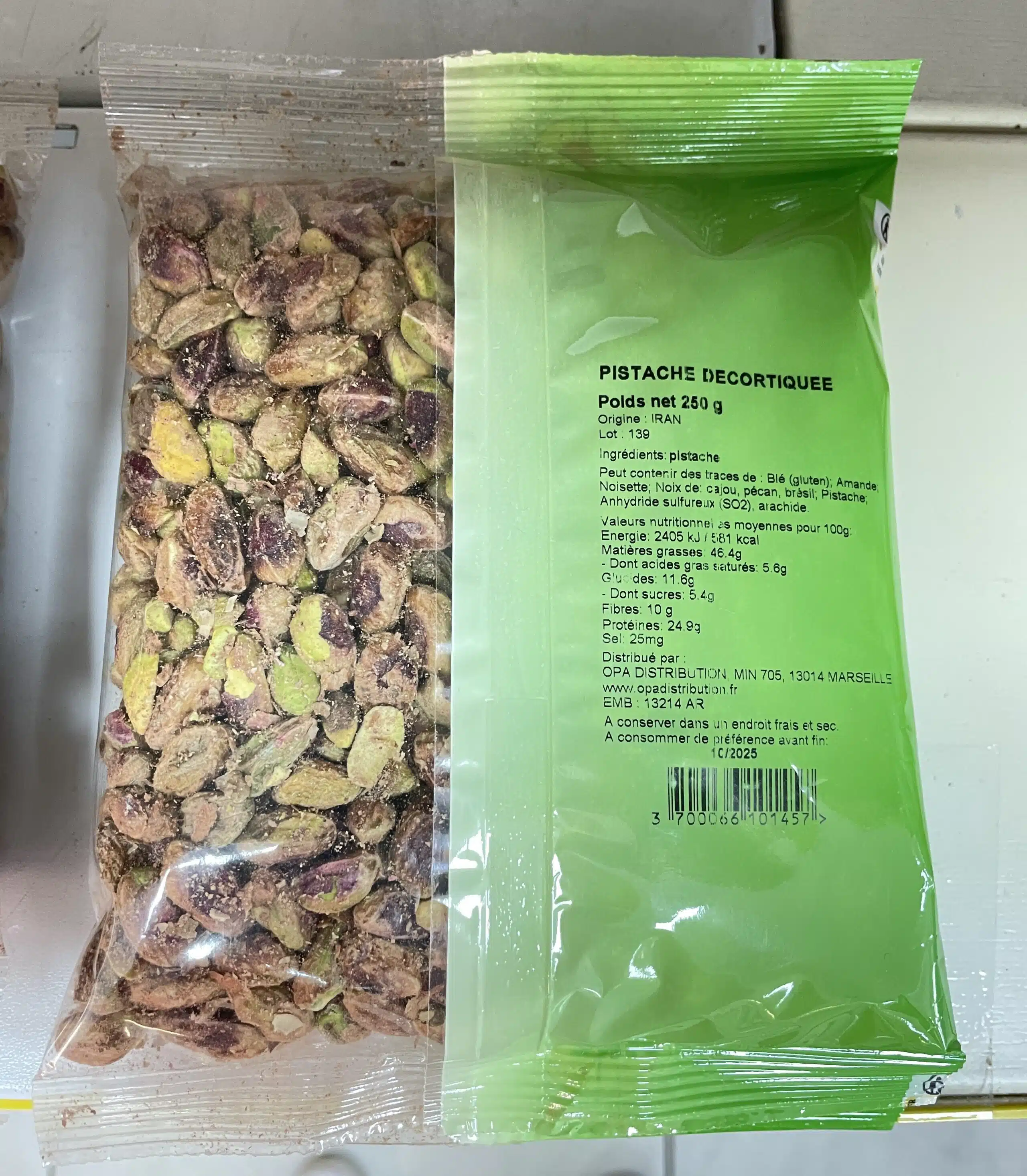 Pistaches décortiquées nature - Origine Iran - Sachet 250 g 2 Pistaches décortiquées nature - Origine Iran - Sachet 250 g – Image 2