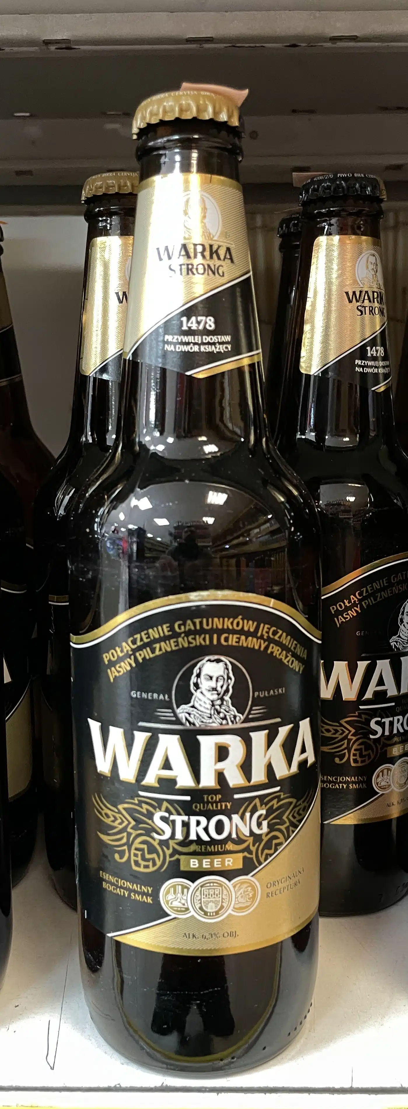 Bière Warka Strong 6,3% - Bouteille 500 ml 1 Bière Warka Strong 6,3% - Bouteille 500 ml