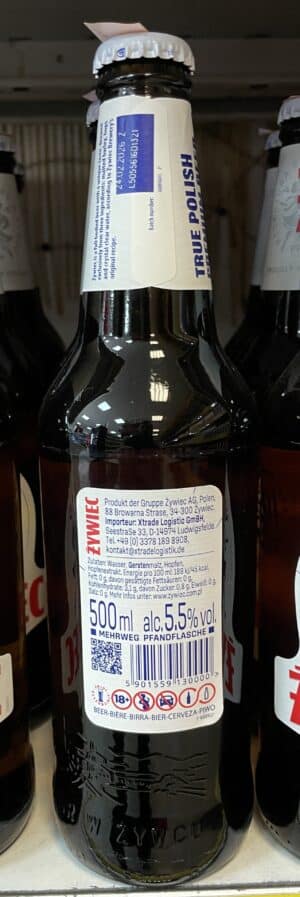 Bière polonaise Żywiec Premium – 500 ml – 5,5 % vol – Image 2