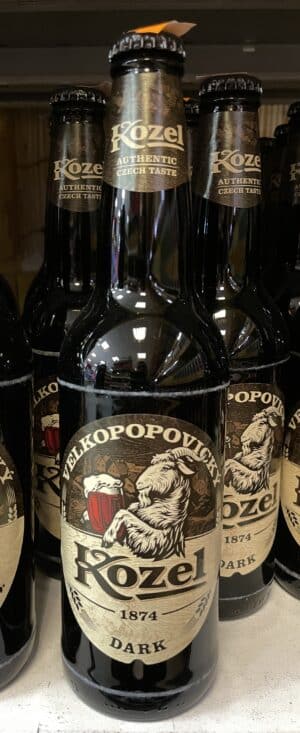Bière tchèque Kozel Dark 500 ml – Bière noire authentique – 3,8 %