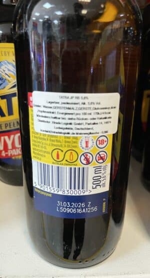 Bière blonde polonaise Tatra Jasne Pełne – Bouteille 500 ml – 5,9 % vol. – Image 2