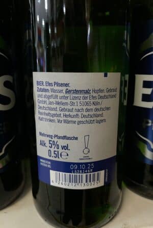 Bière Efes Pilsener 5 % – Image 2